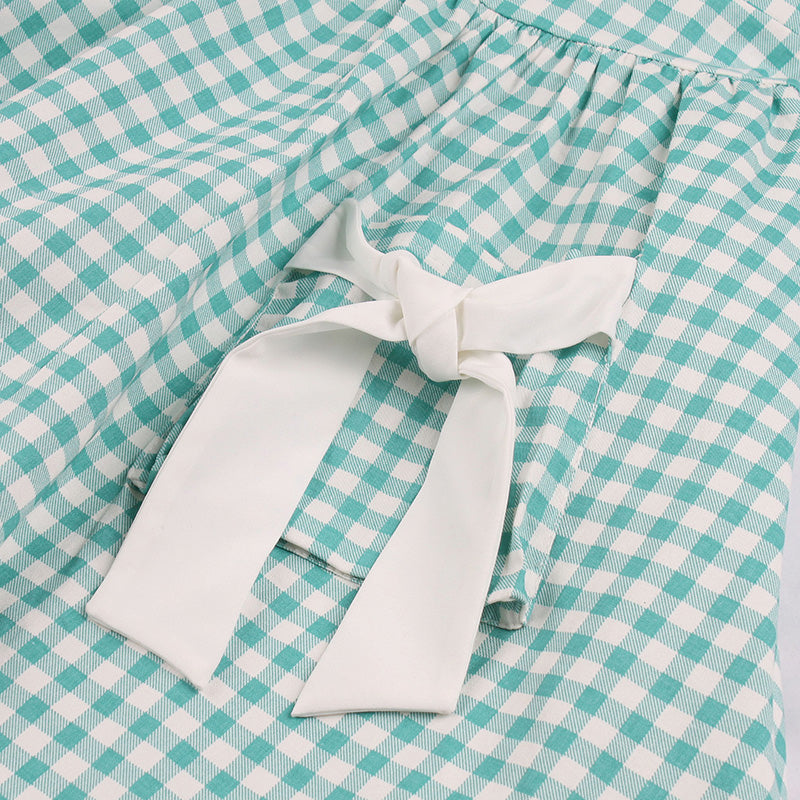 Plaid Print Retro Dress