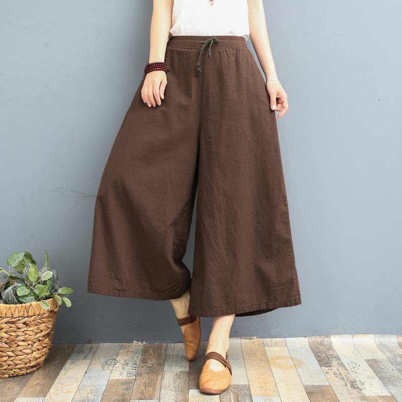Linen Loose Wide-leg Pants