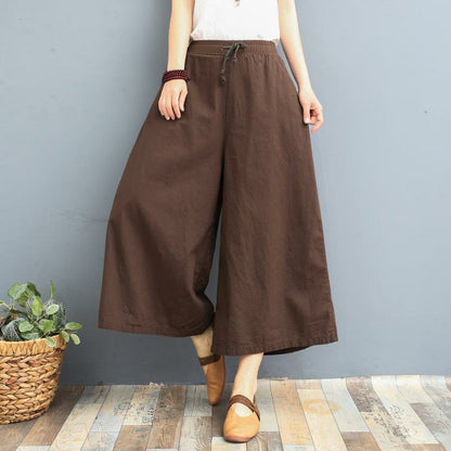 Linen Loose Wide-leg Pants