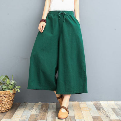 Linen Loose Wide-leg Pants