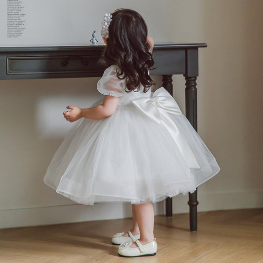 Sweet  Bow Fluffy Princess Dress