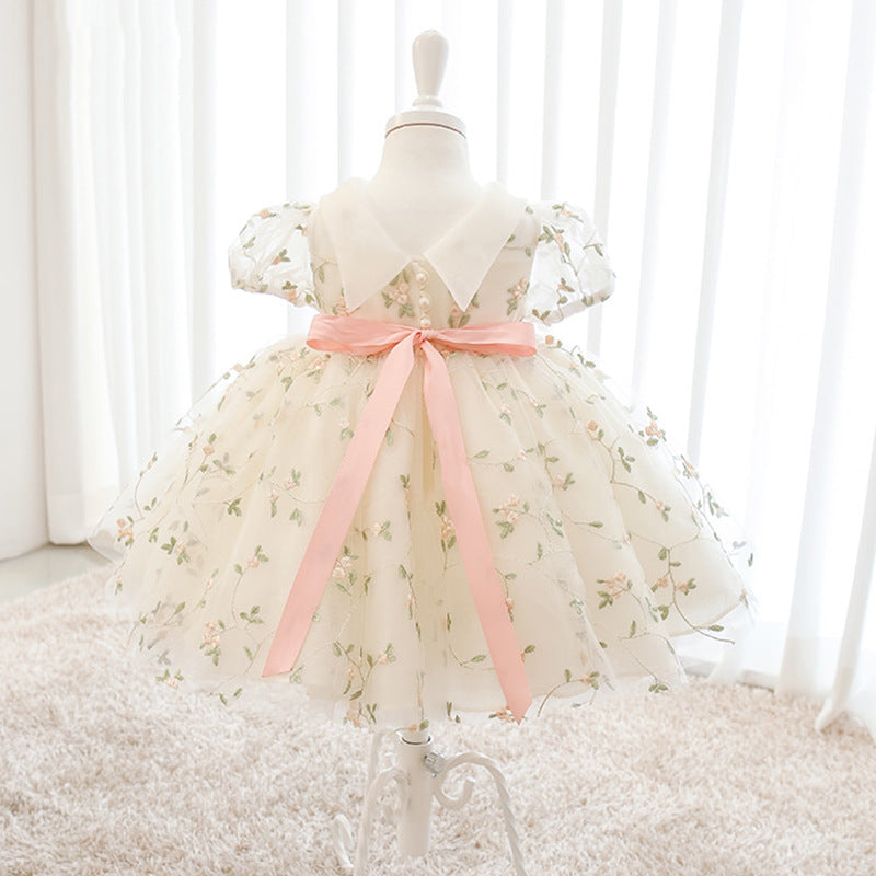 Sweet Flower Fluffy Princess Dress