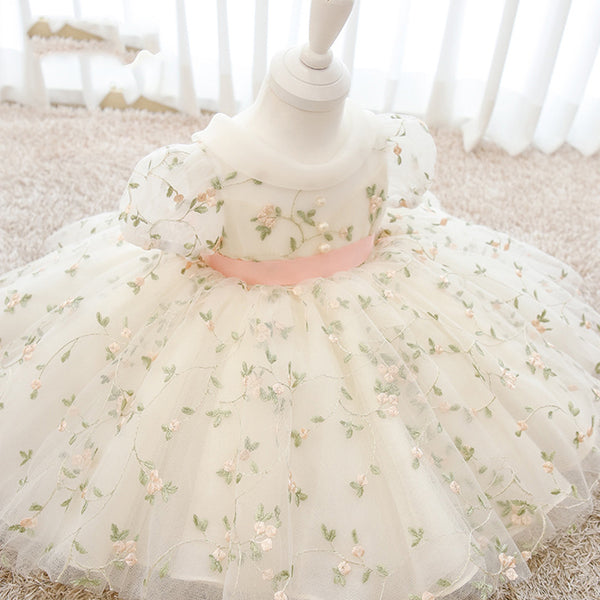 Sweet Flower Fluffy Princess Dress