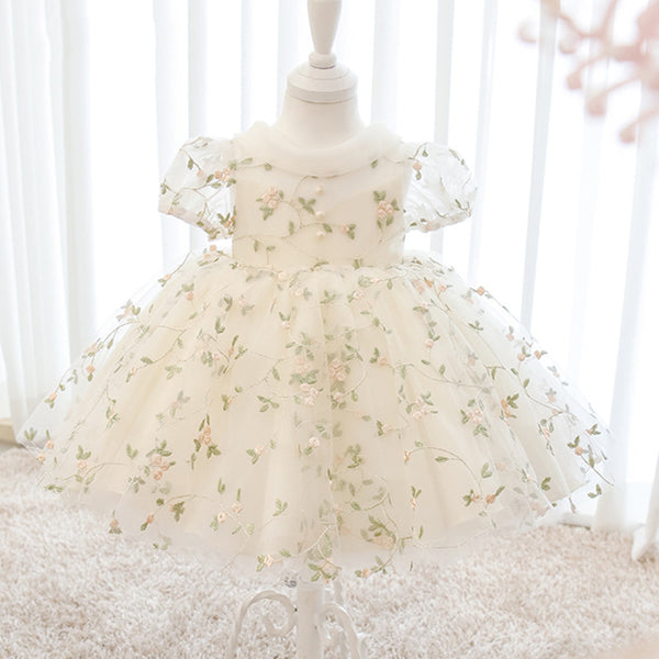 Sweet Flower Fluffy Princess Dress