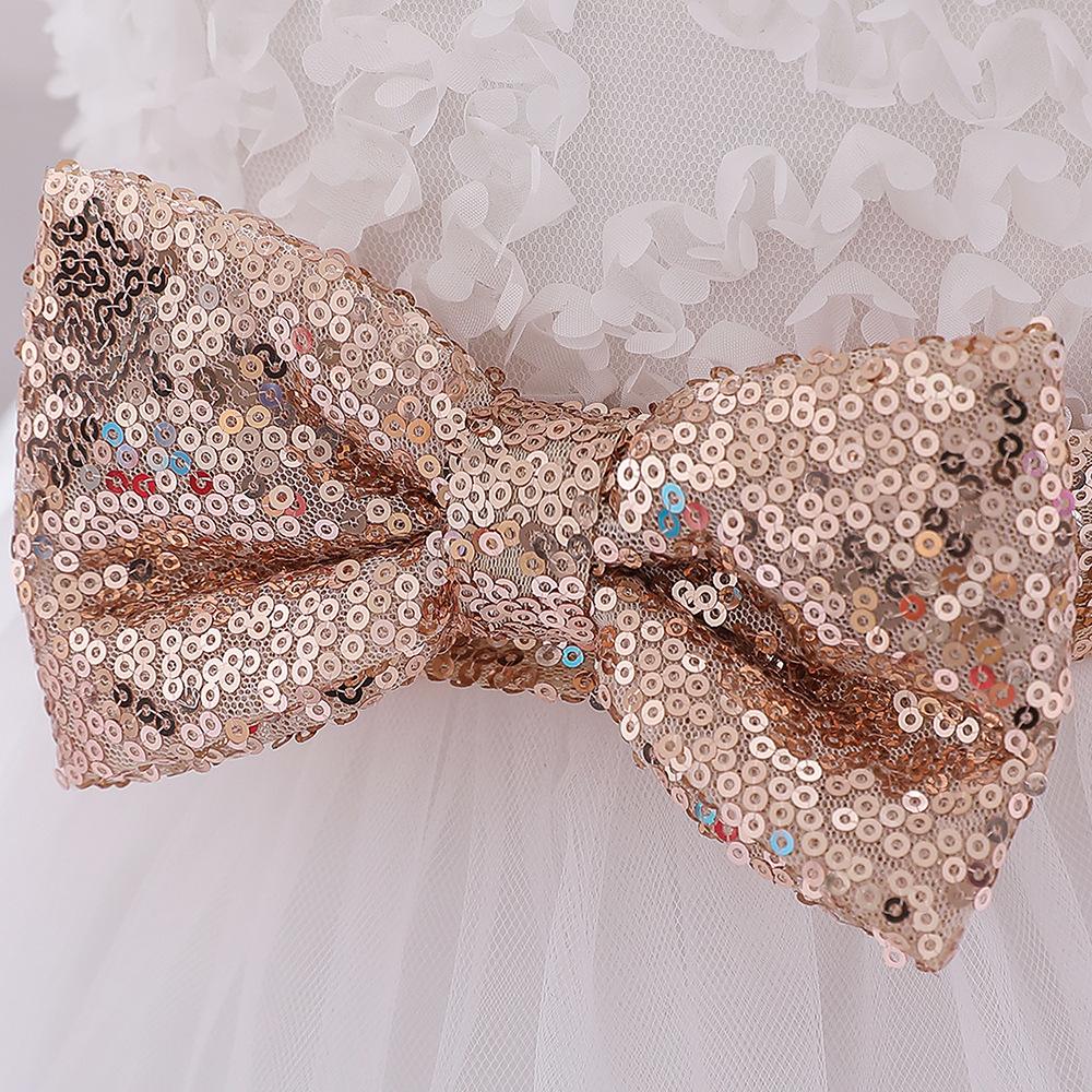 Summer Baby Girls Cute Bow Fluffy  Dress