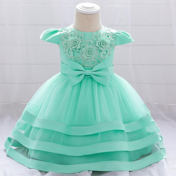 Baby Girls Bow-knot Cake Party Dress