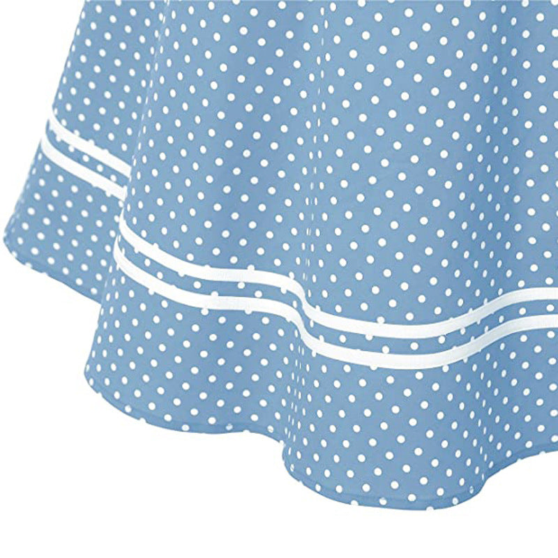 Retro Halter Polka Dot Halterneck Dress