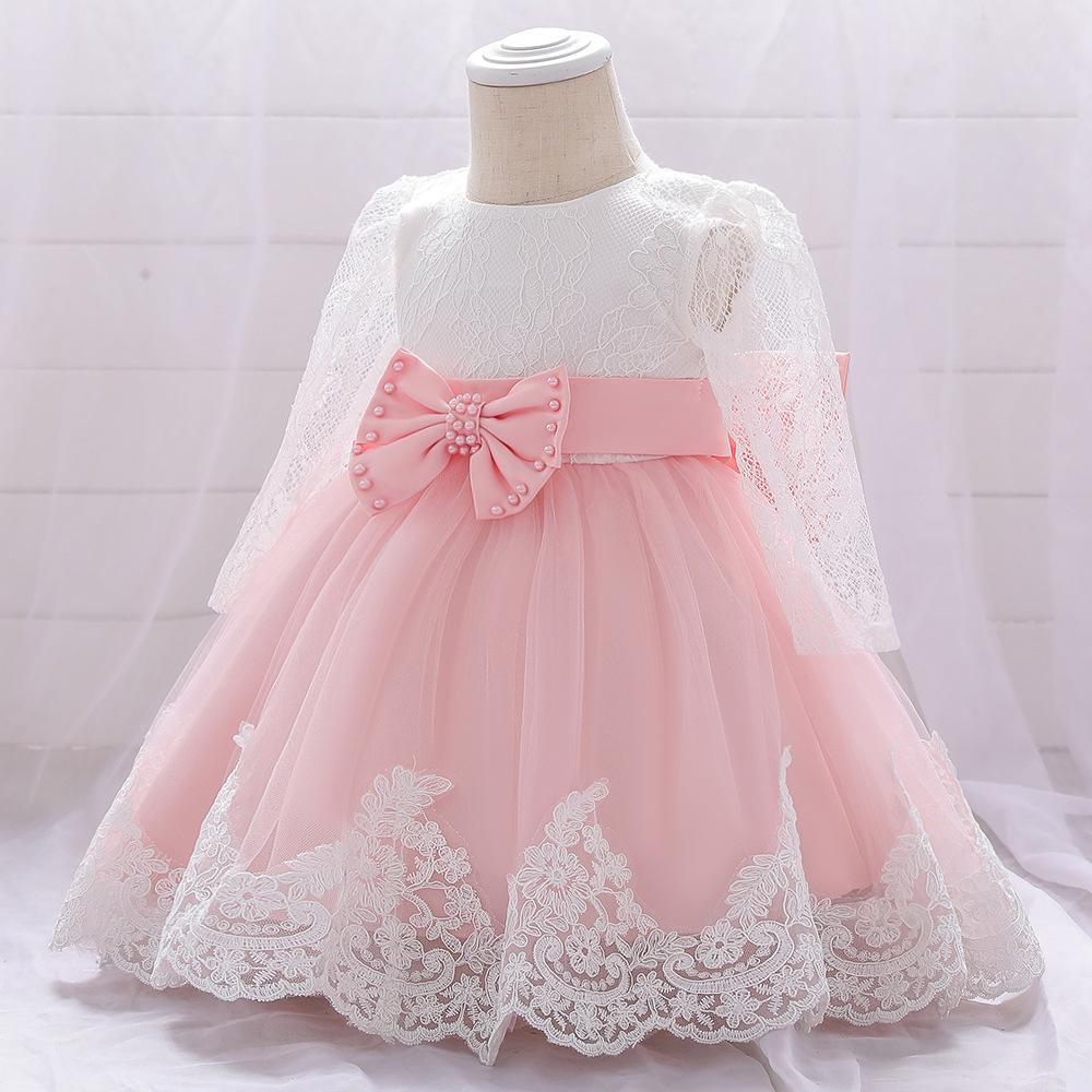 Girls Fashion Bowknot Birthday Party Princess Dress