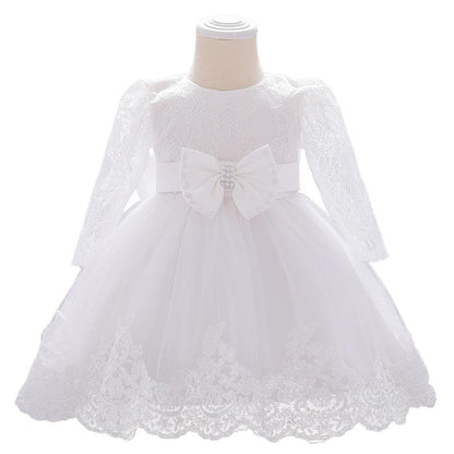 Girls Fashion Bowknot Birthday Party Princess Dress