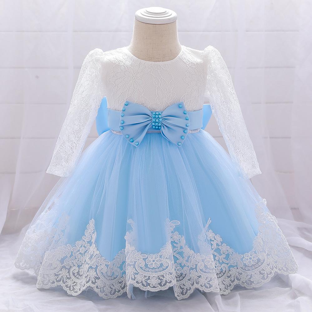Girls Fashion Bowknot Birthday Party Princess Dress