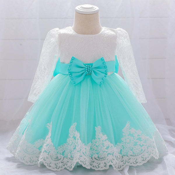 Girls Fashion Bowknot Birthday Party Princess Dress