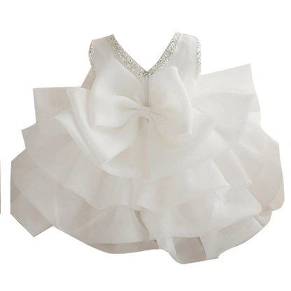 Elegant Flower Girl Princess Fluffy Dress