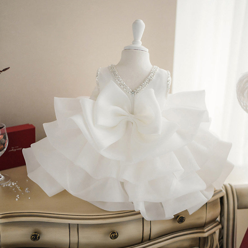 Elegant Flower Girl Princess Fluffy Dress