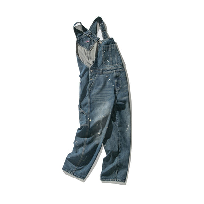 Denim Spotted Overalls