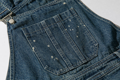 Denim Spotted Overalls