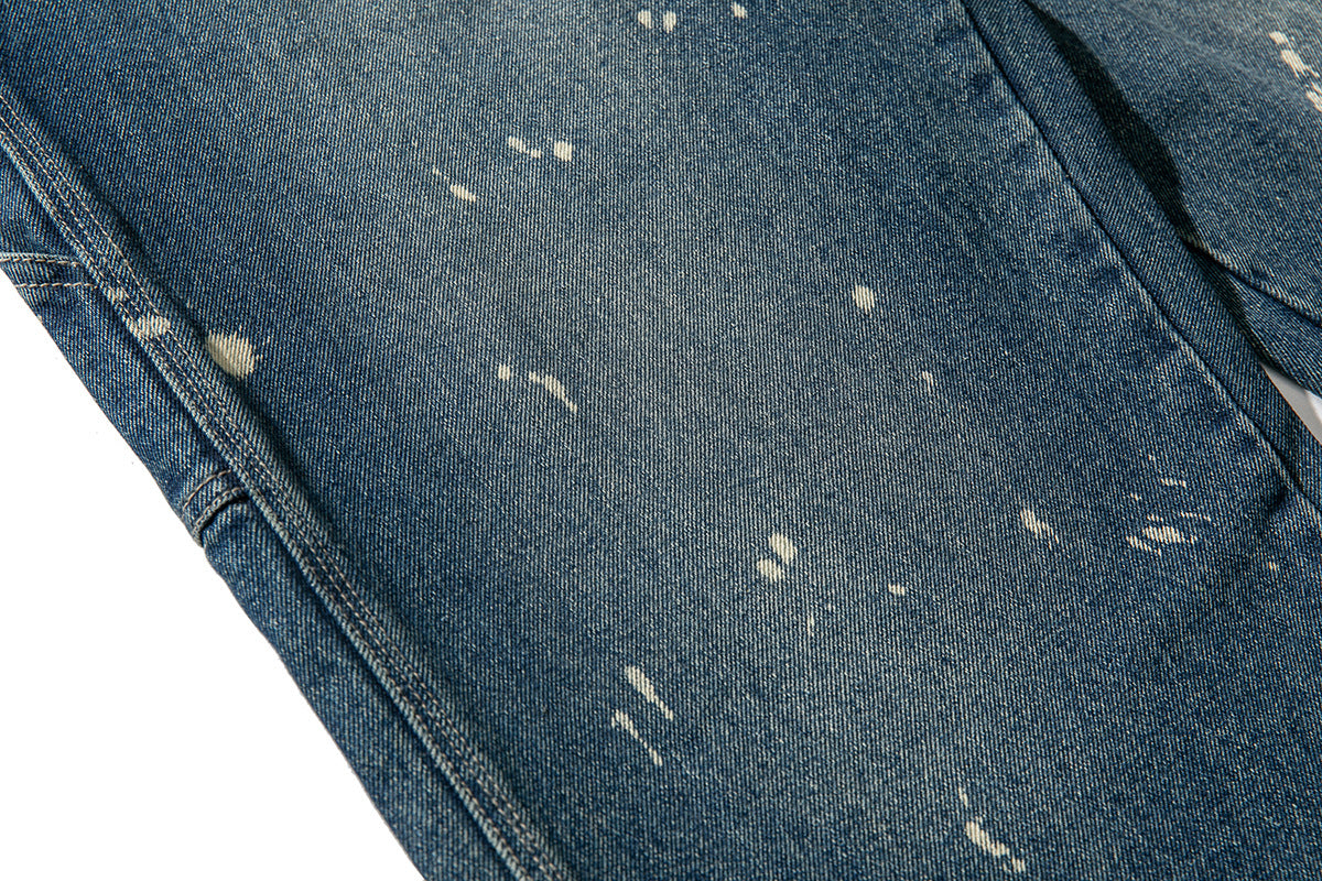 Denim Spotted Overalls
