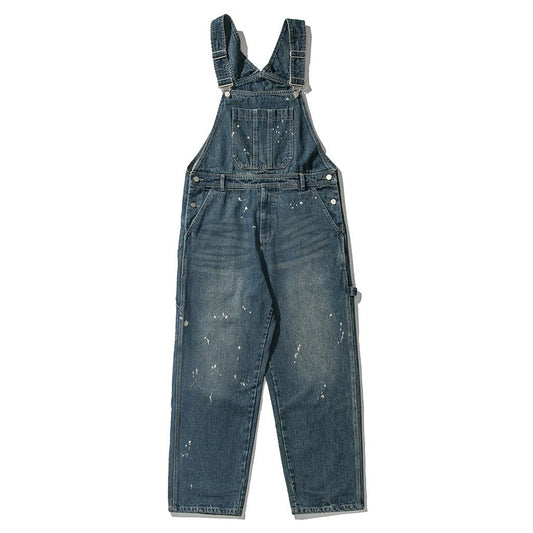 Denim Spotted Overalls