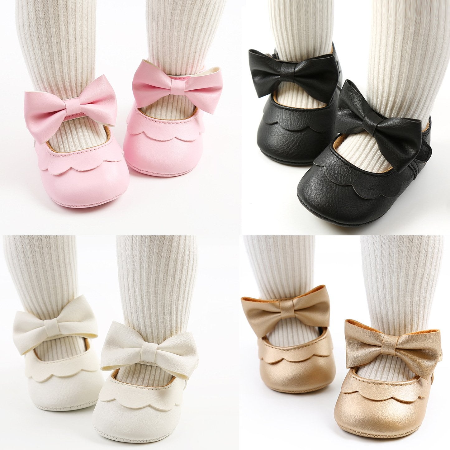 Cute Baby Soft Sole Bowknot Princess Shoes