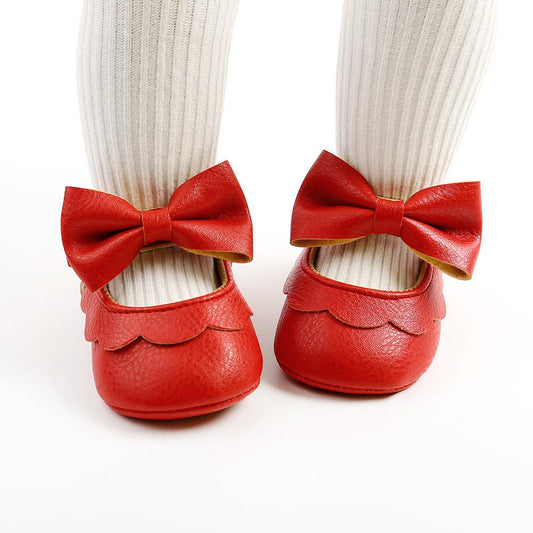 Cute Baby Soft Sole Bowknot Princess Shoes