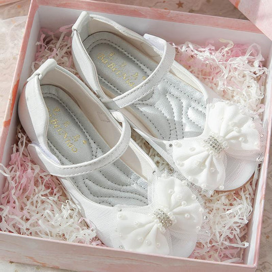 Cute Girl  Bow Soft Sole Princess Shoes
