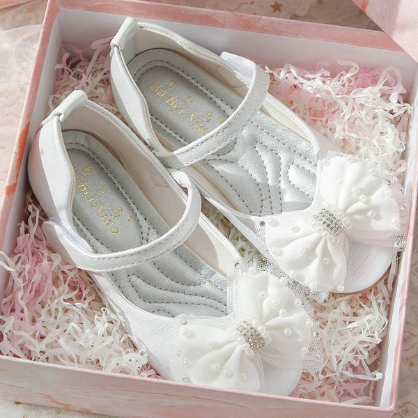 Cute Girl  Bow Soft Sole Princess Shoes