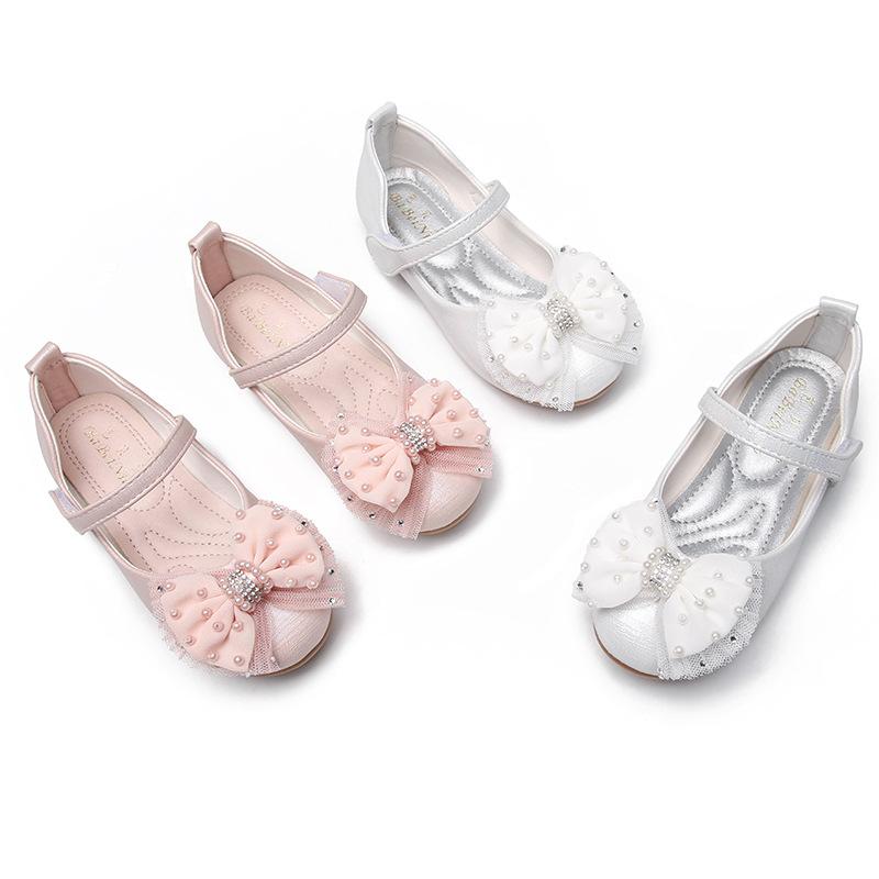Cute Girl  Bow Soft Sole Princess Shoes