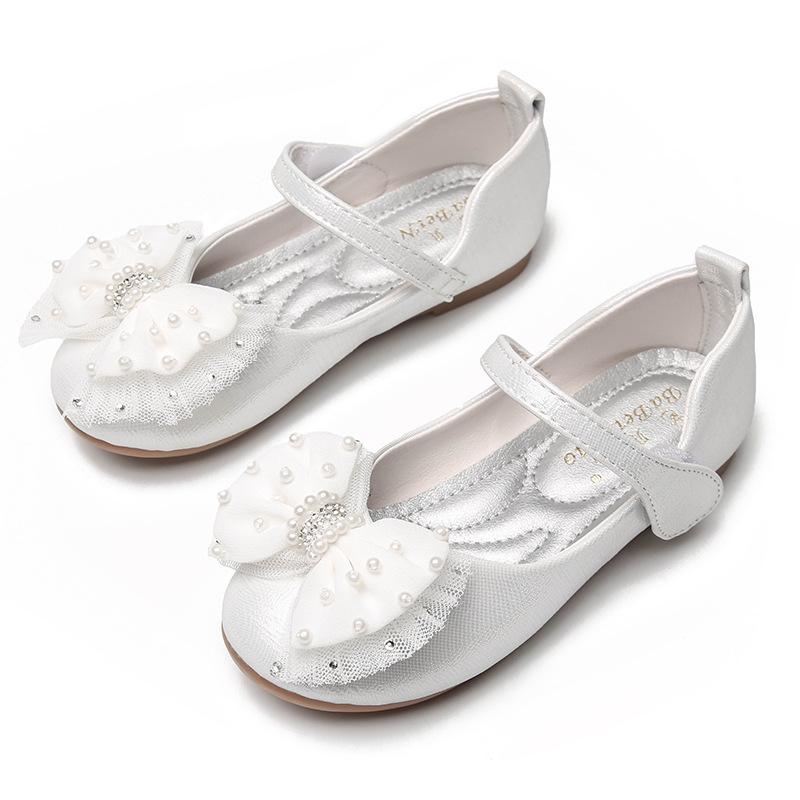 Cute Girl  Bow Soft Sole Princess Shoes