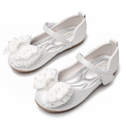 Cute Girl  Bow Soft Sole Princess Shoes