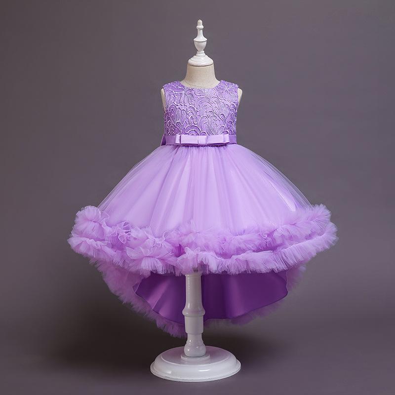 Girls Embroidered Princess Puffy Birthday Dress