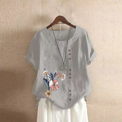 Loose Plus Size Printed Tshirts