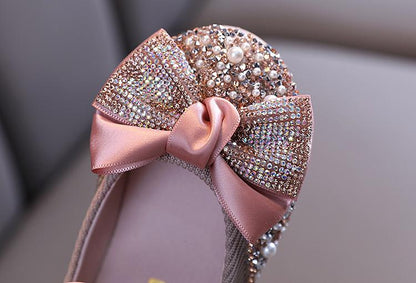 Girl's Bowknot  Sequins Dance Shoes