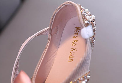 Girl's Bowknot  Sequins Dance Shoes
