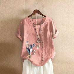 Loose Plus Size Printed Tshirts