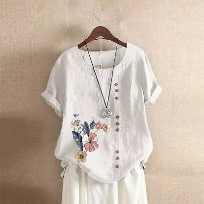 Loose Plus Size Printed Tshirts
