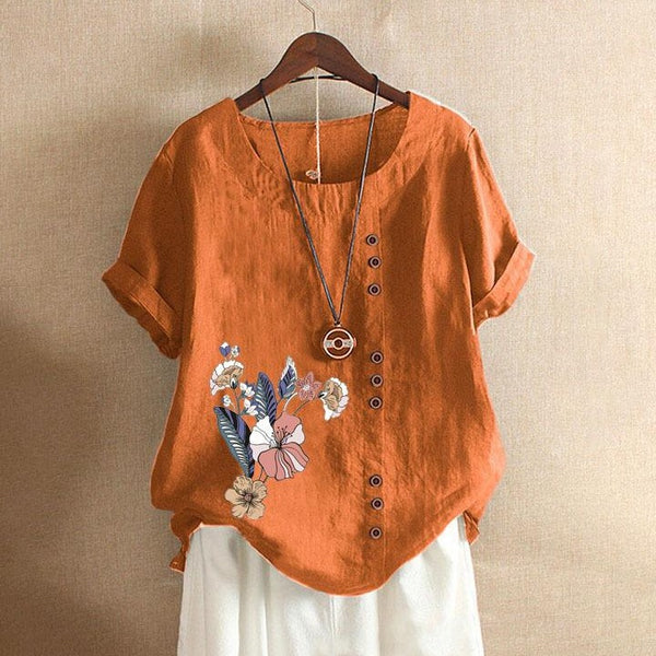 Loose Plus Size Printed Tshirts
