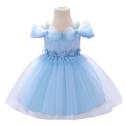 New Fashion Flower Girl Party Birthday Princess Dress