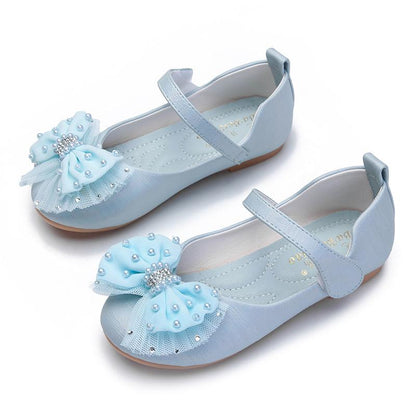 Cute Girl  Bow Soft Sole Princess Shoes