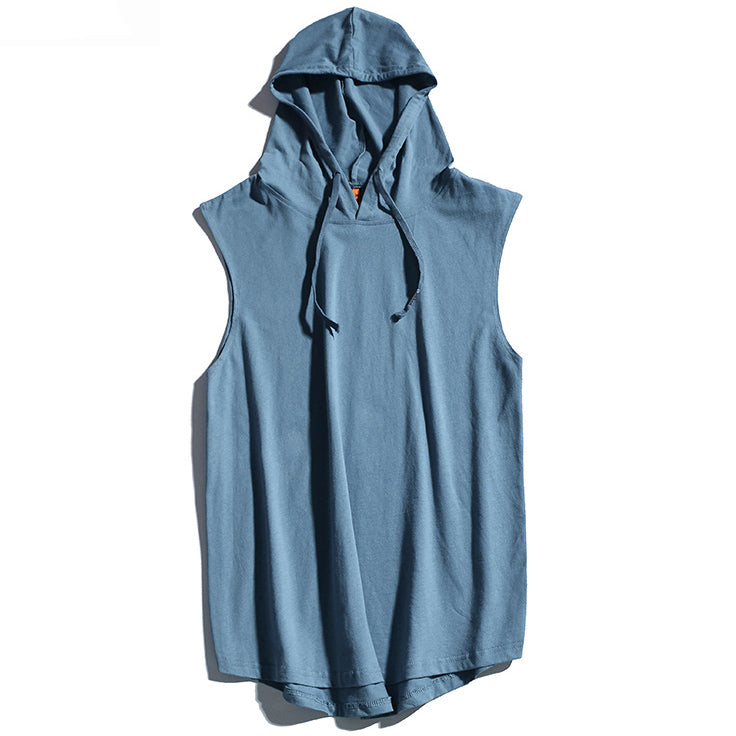Loose Sleeveless Hoodie