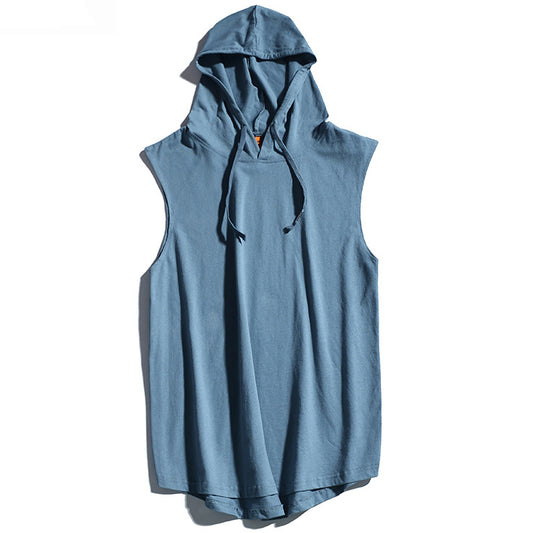 Loose Sleeveless Hoodie