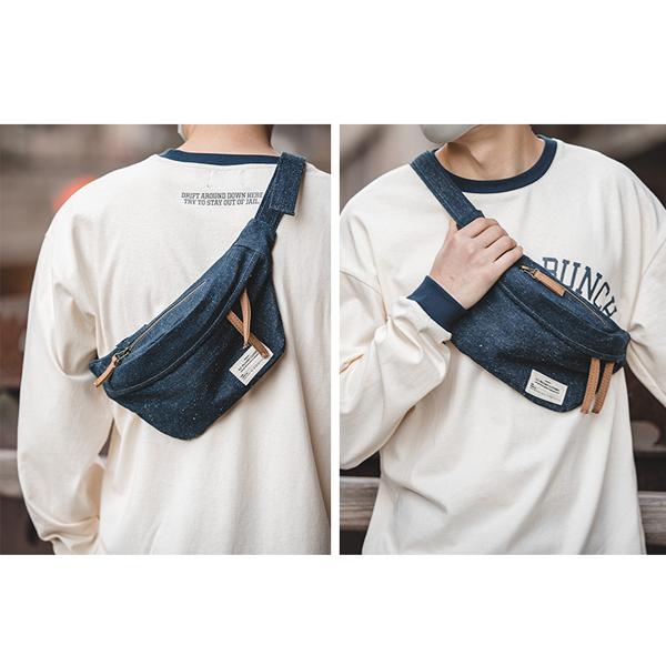 Retro Snowflake Denim Bag