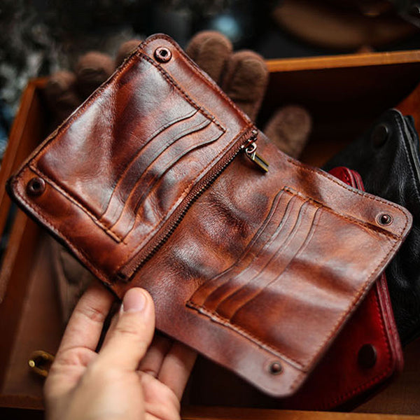 Retro Leather Multiple Card Slots Wallet