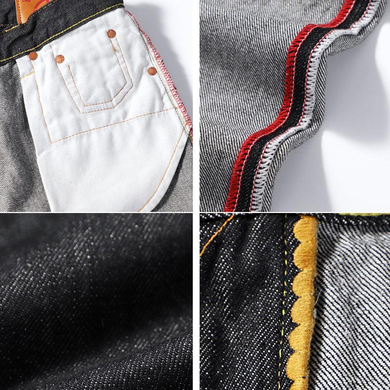 Skull Embroidered Jeans