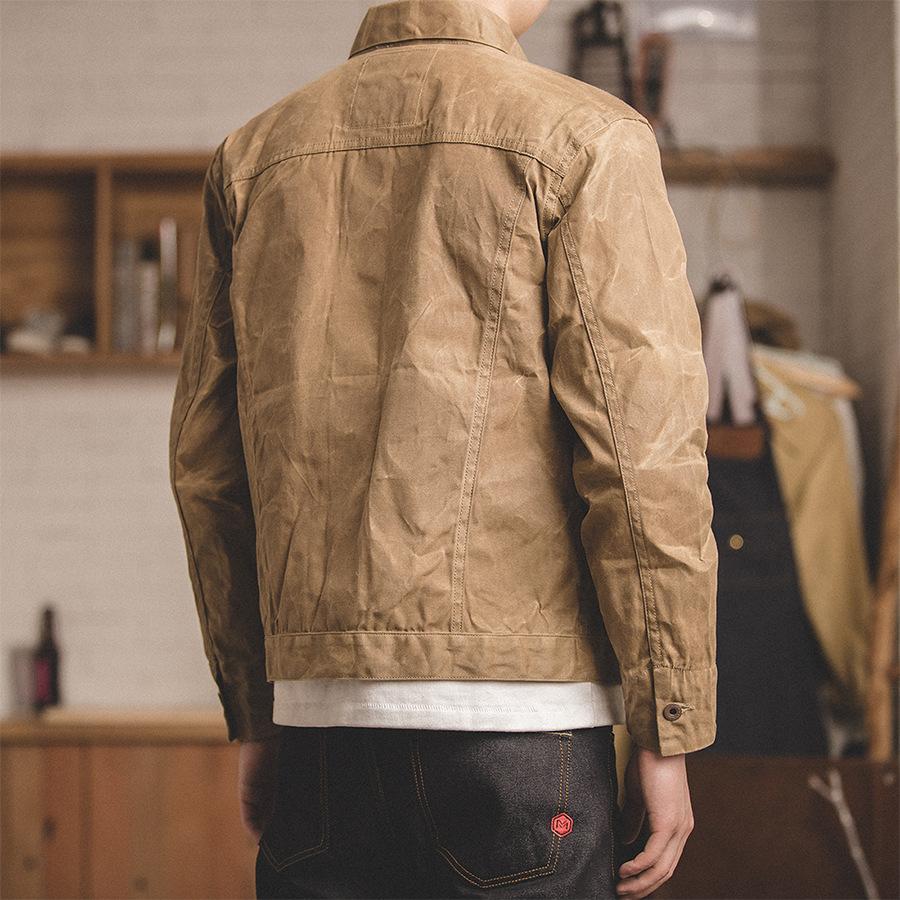 Mens  Retro Casual  Canvas Jacket