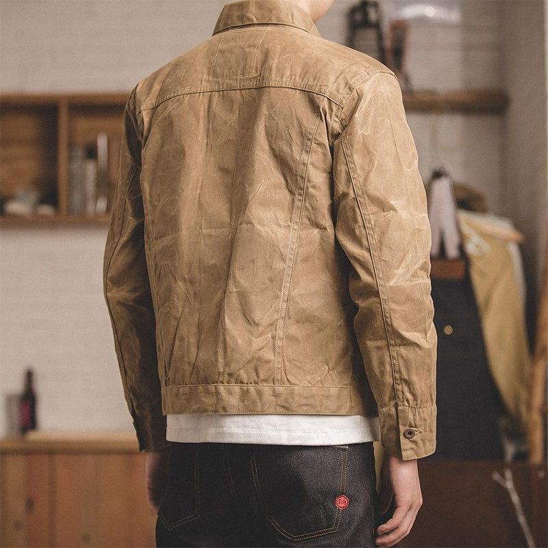Mens  Retro Casual  Canvas Jacket