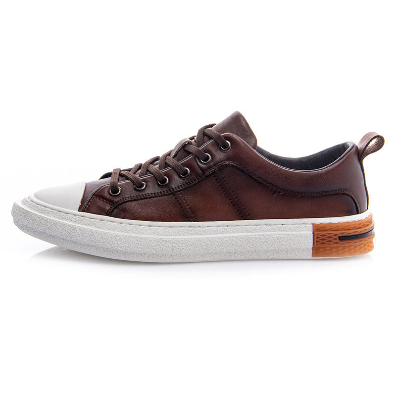 Low-cut Leather Casual Aneakers