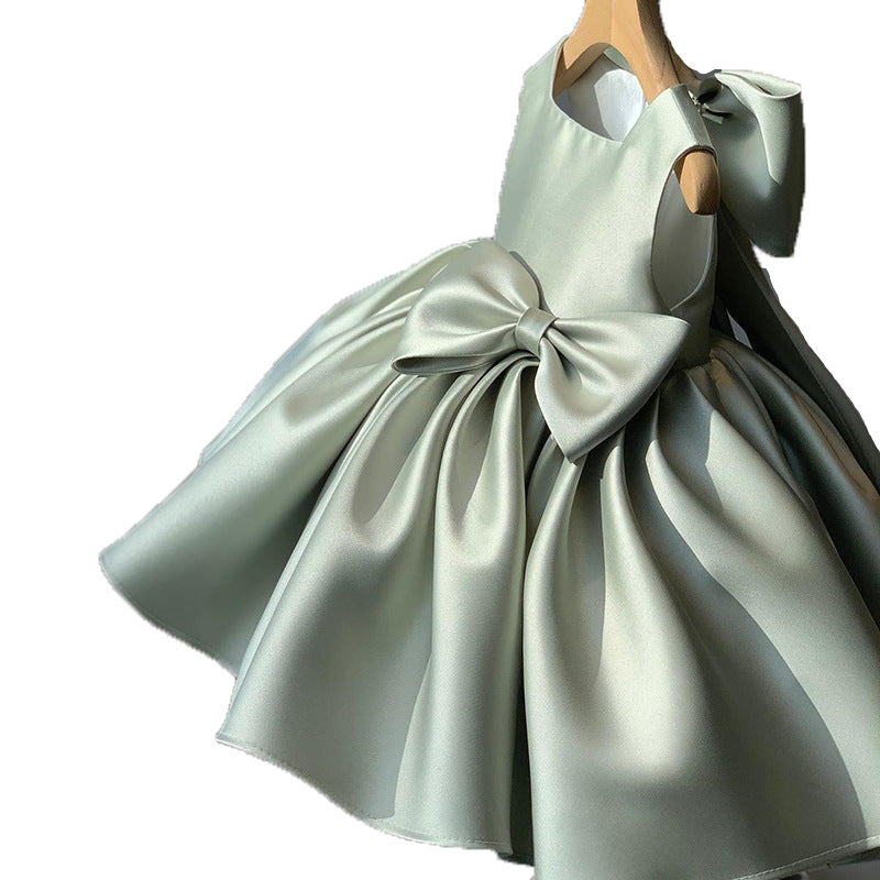 Elegant Bow Birthday Dress