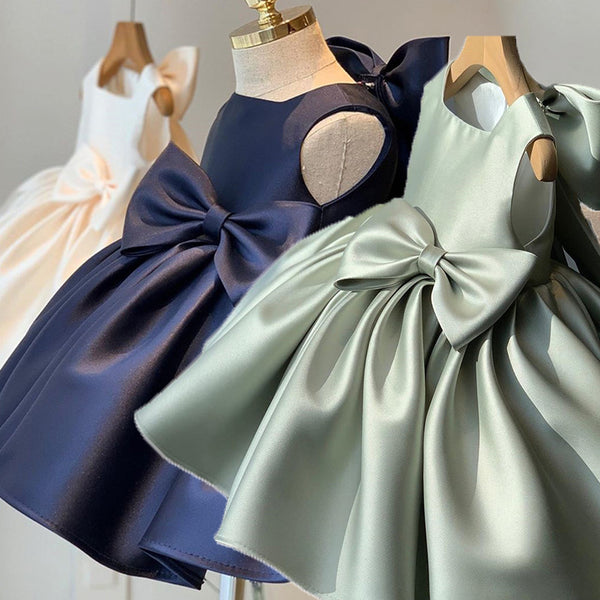 Elegant Bow Birthday Dress