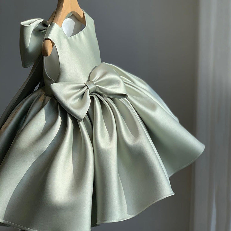 Elegant Bow Birthday Dress