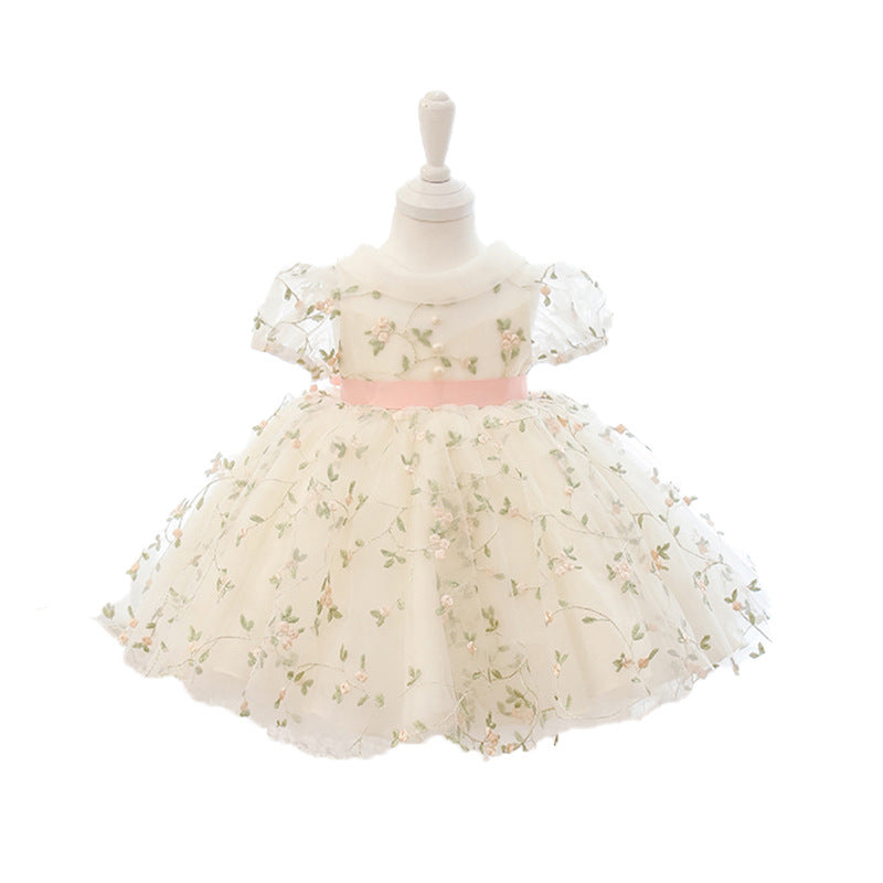 Sweet Flower Fluffy Princess Dress