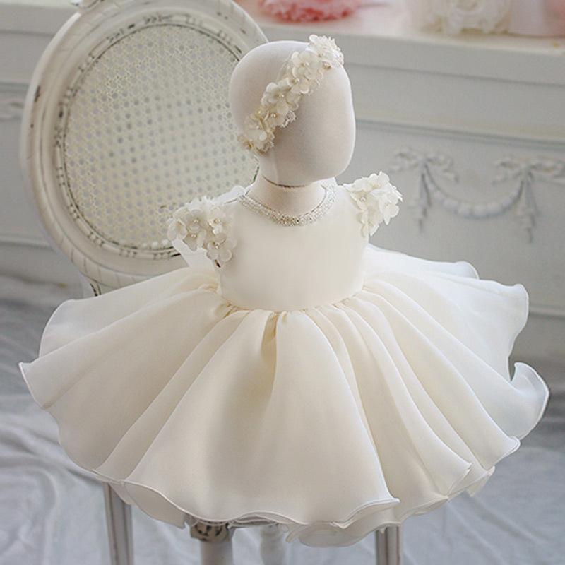 Lovely Baby Girls Lace Flowers Princess Dress